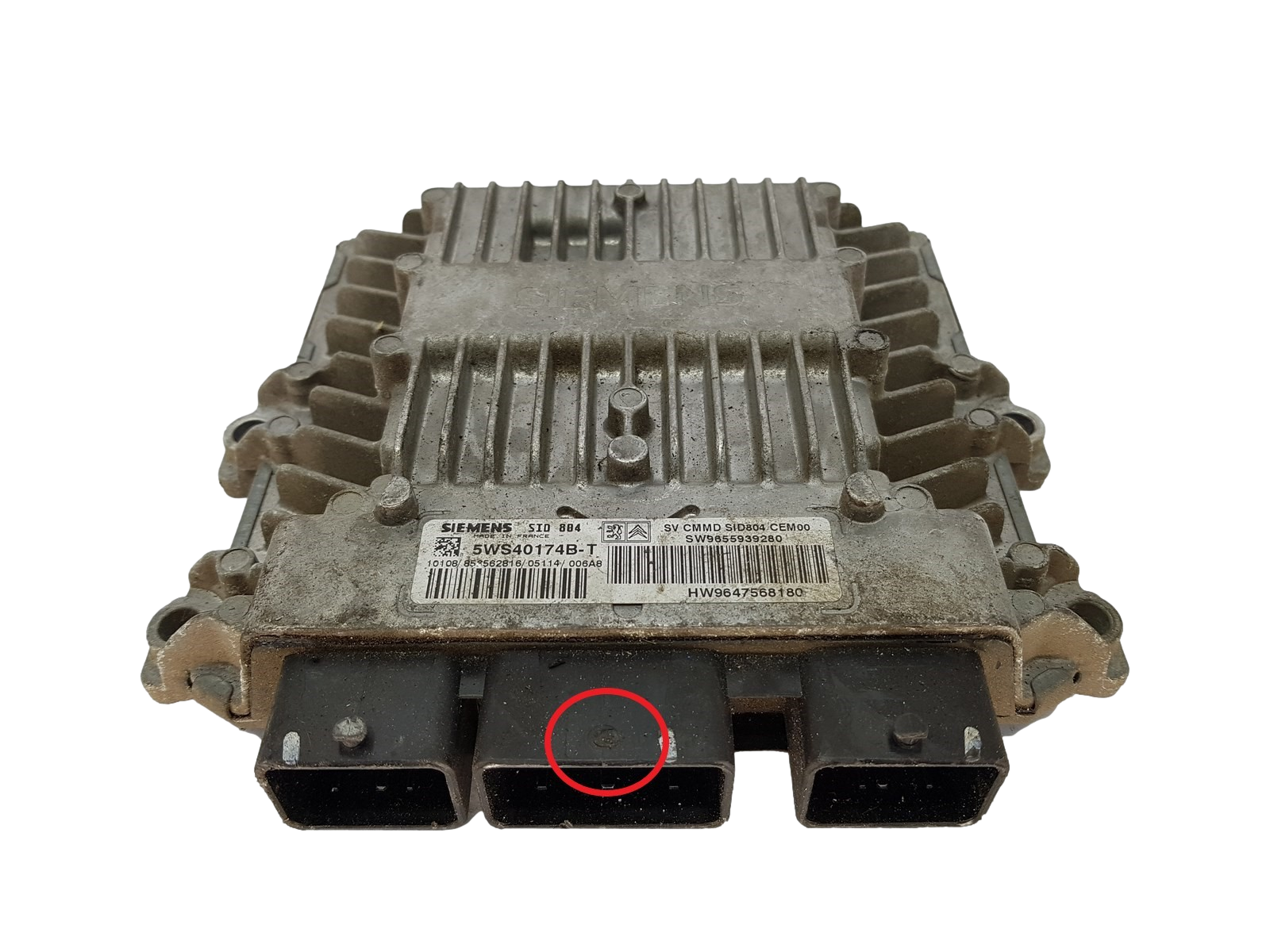 Steuergerät 5WS40174B-T 9655939280 9647568180 PSA Siemens 15620 main product photo