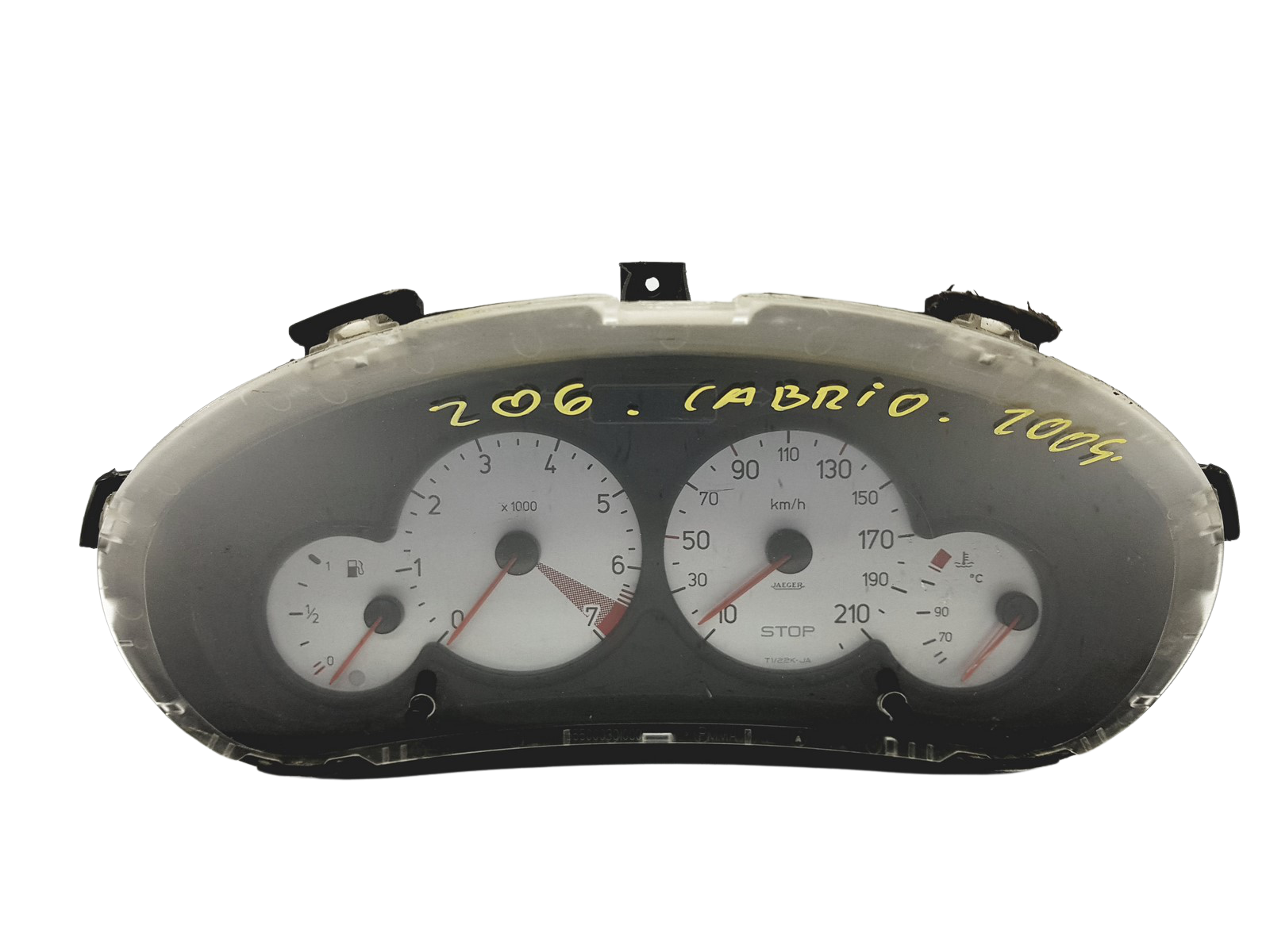 Tacho Kombiinstrument Peugeot 206 9656696380 000500610 48053 main product photo
