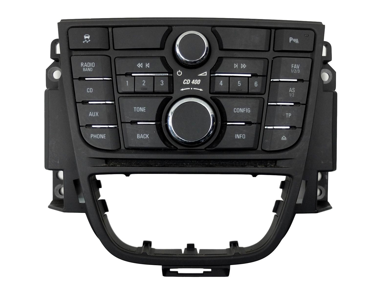 Schalter Radio Opel Astra J 13337218 CD 400 Delphi 1178 main product photo