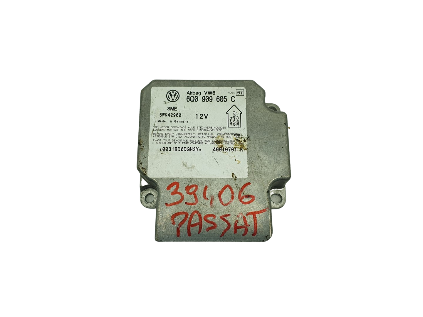 Steuergerät 6Q0909605C 5WK42900 VW Siemens 68969 main product photo