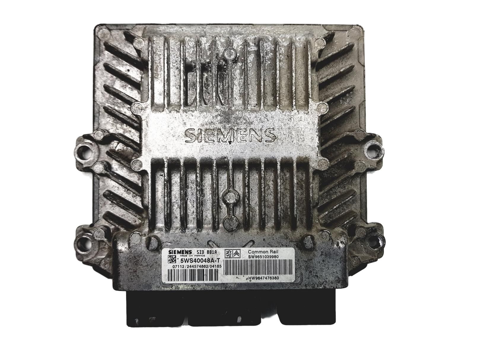 Steuergerät 9651039980 9647476380 5WS40048A-T PSA Siemens main product photo