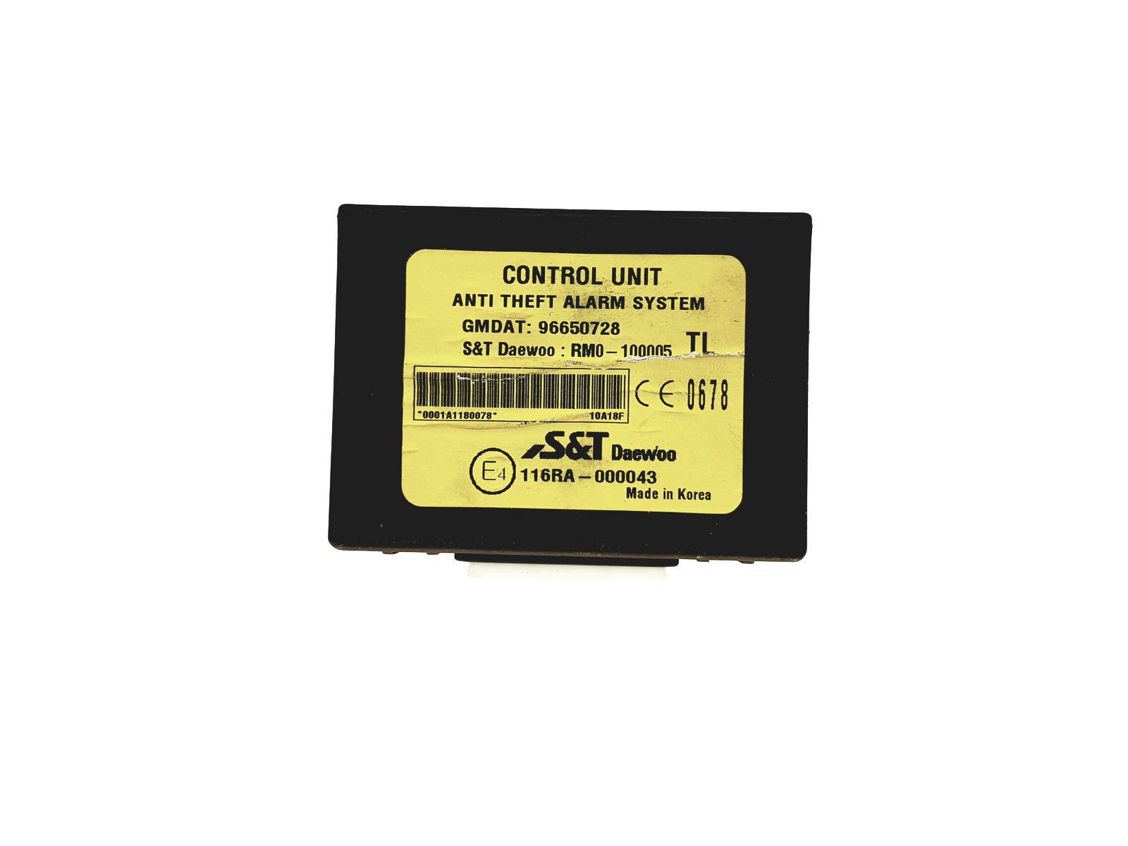 Steuergerät Moduł 96650728 116RA-000043 Chevrolet Daewoo main product photo