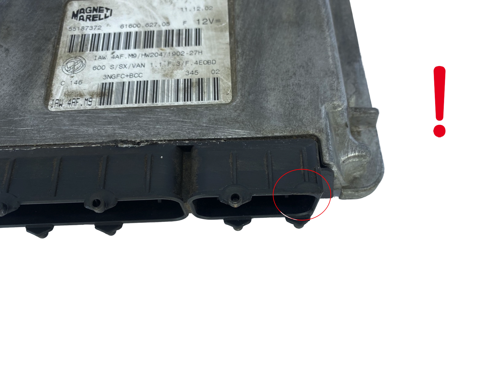 Steuergerät IAW 4AF.M9 55187372 61600.627.05 Fiat Magneti Marelli 49073 main product photo