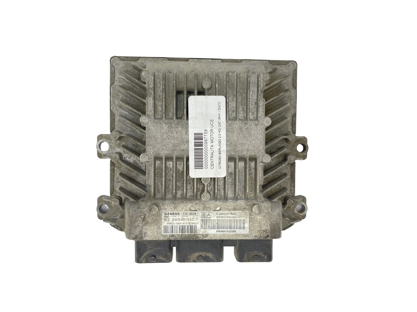 Steuergerät 9657662380 9647423380 5WS40155C-T PSA Siemens 59568 main product photo