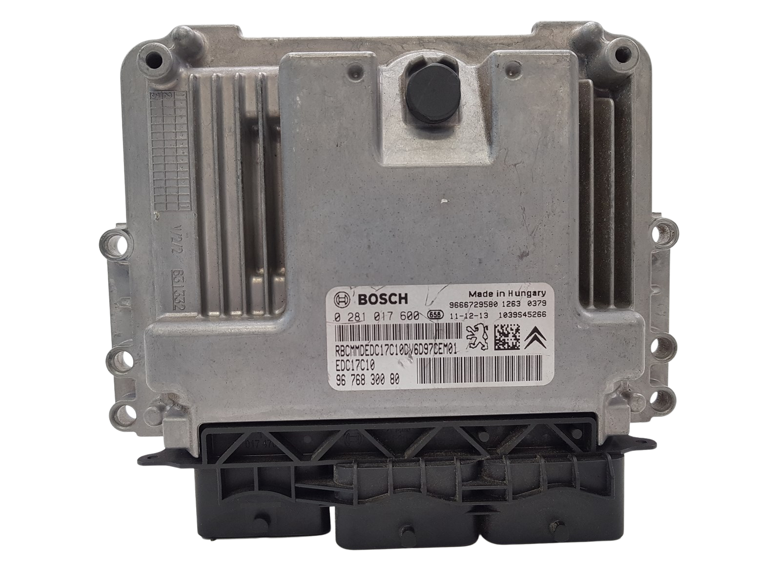 Steuergerät Citroen C3 II 9676830080 0281017600 1.6 HDI Bosch main product photo