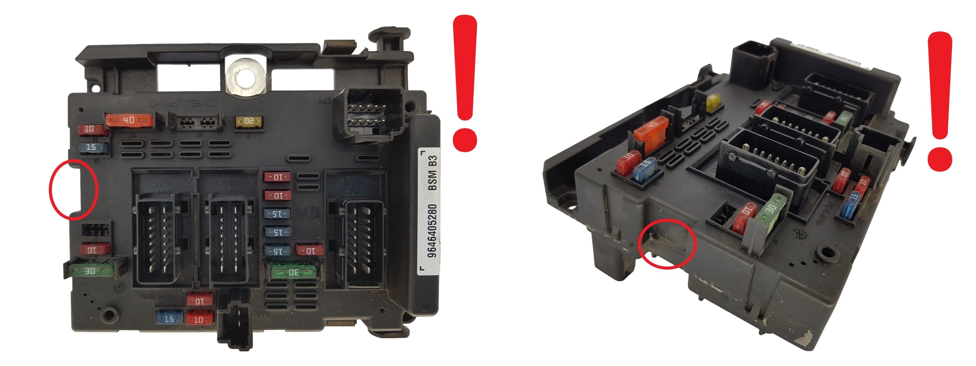 Steuergerät BSM B3 9646405280 PSA Delphi 1646 main product photo
