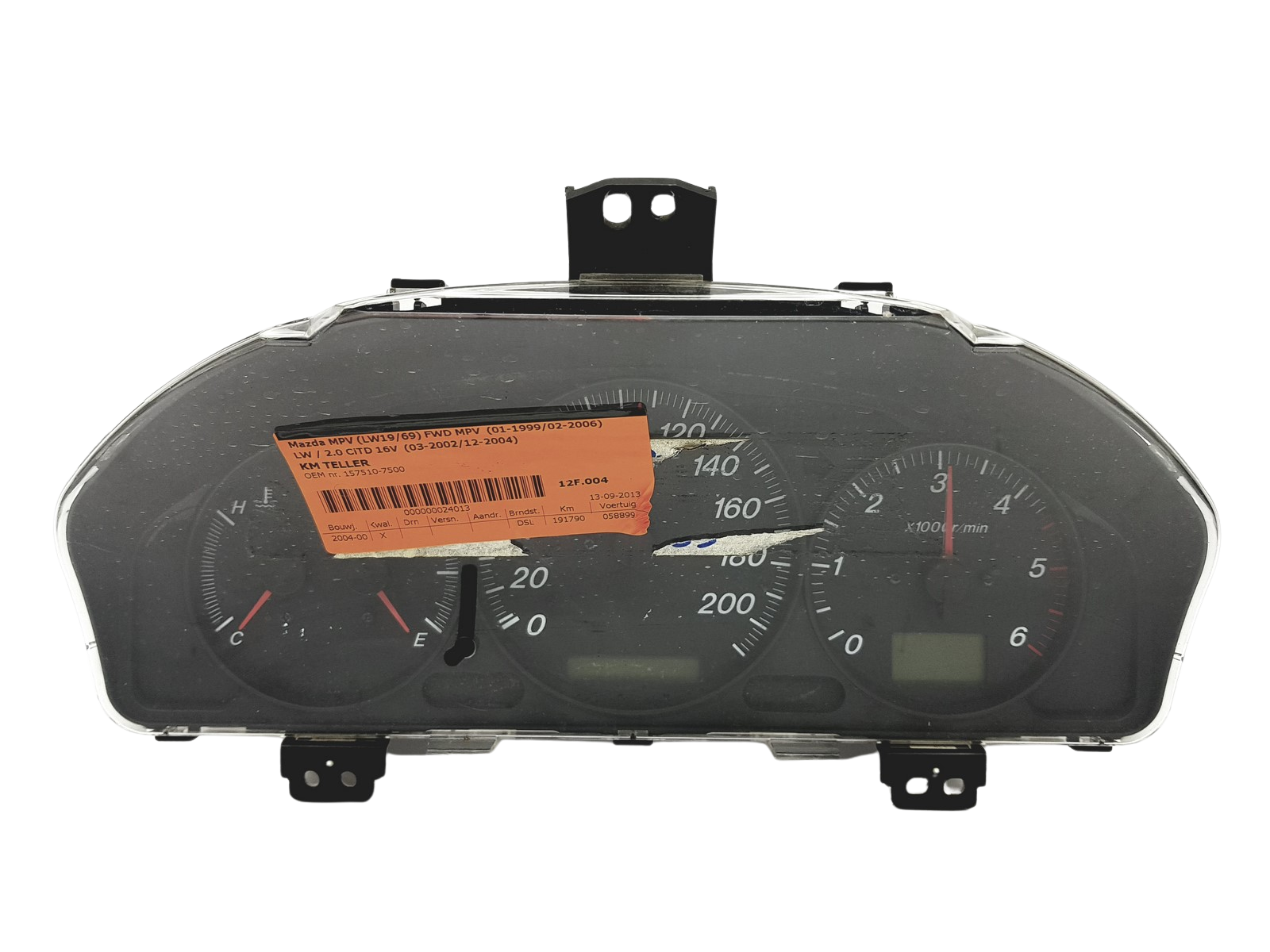 Tacho Kombiinstrument Mazda MPV LD6355430 1575110-7500 main product photo