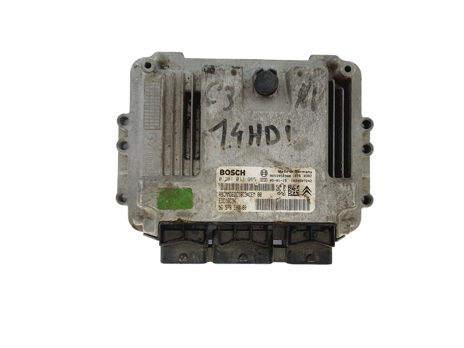 Steuergerät 9657650080 0281011965 9653958980 PSA Bosch main product photo