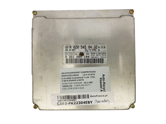 Motorsteuerung Mercedes A0205450432 0261204104 Bosch main product photo