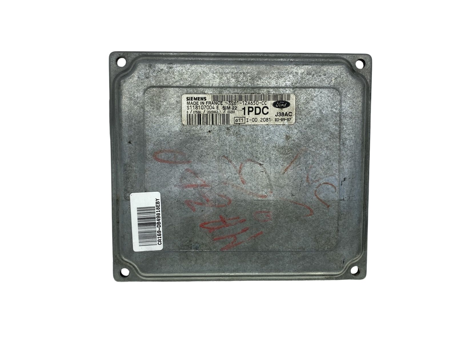 Steuergerät S118107004E 3S61-12A650-CC SIM22 Ford Siemens 49818 main product photo