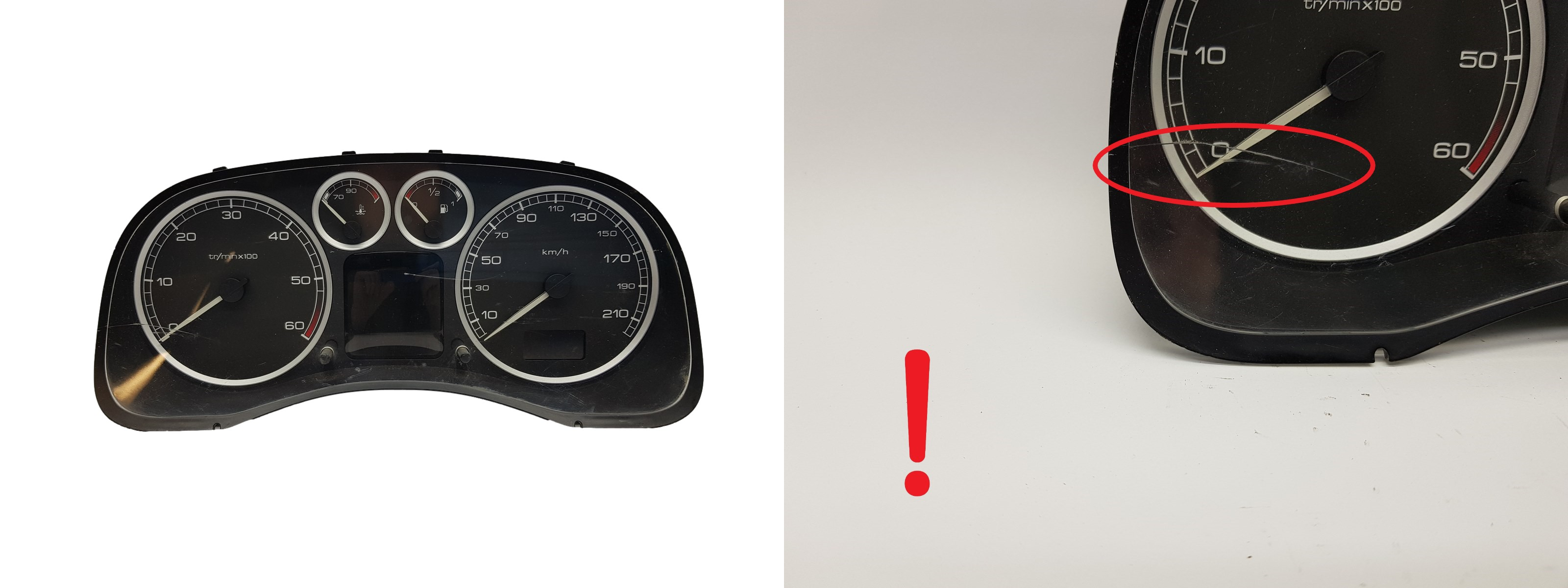 Tacho Kombiinstrument Peugeot 307 9655476580 2931 main product photo