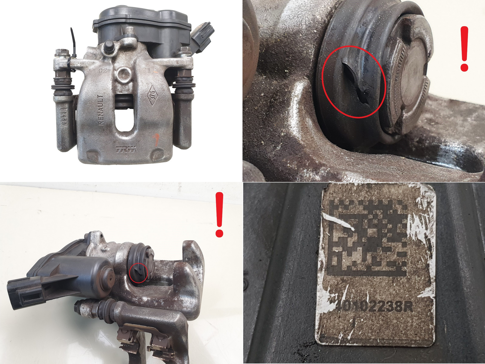 Bremssättel Links Hinten TRW 440110344R 440102238R Renault Scenic 4 main product photo