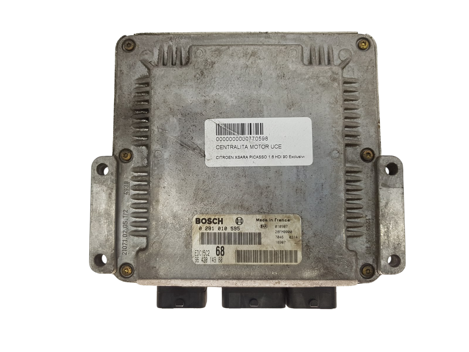 Steuergerät 0281010595 9642014980 PSA Bosch 3050 main product photo