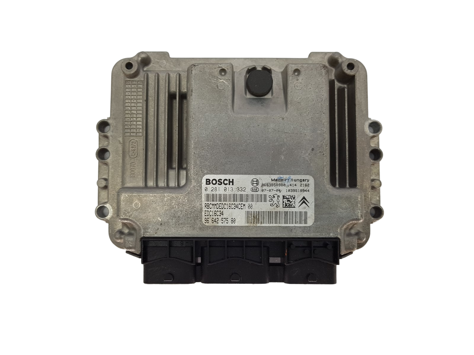 Steuergerät 0281013332 9664257580 9653958980 EDC16C34 PSA Bosch 19438 main product photo