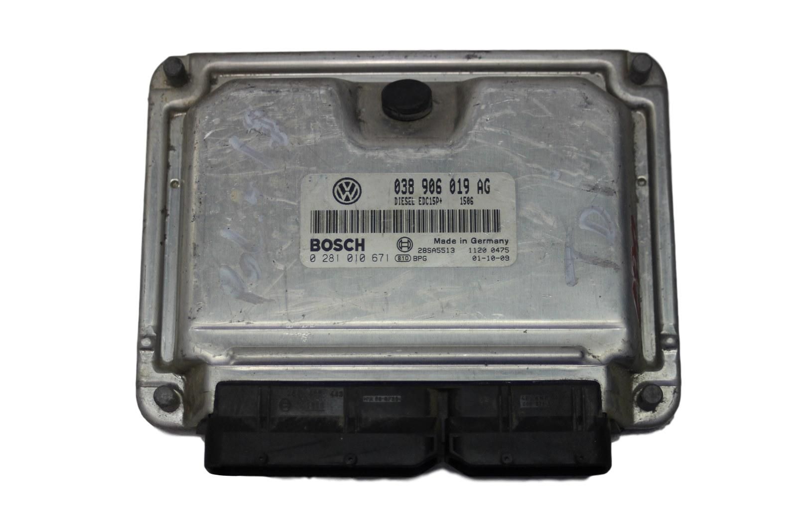 Motorsteuerung 038906019AG 0281010671 VW main product photo