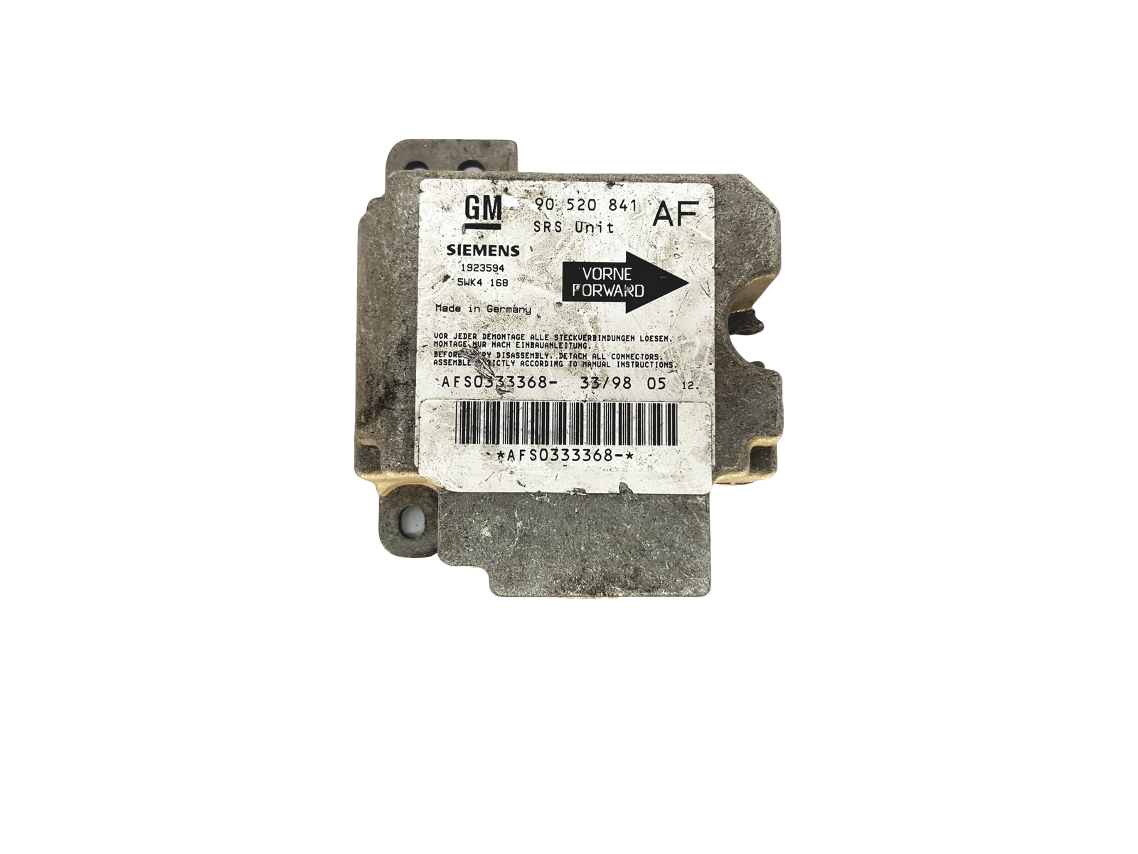 Steuergerät Moduł 90520841 5WK4168 Opel Siemens main product photo