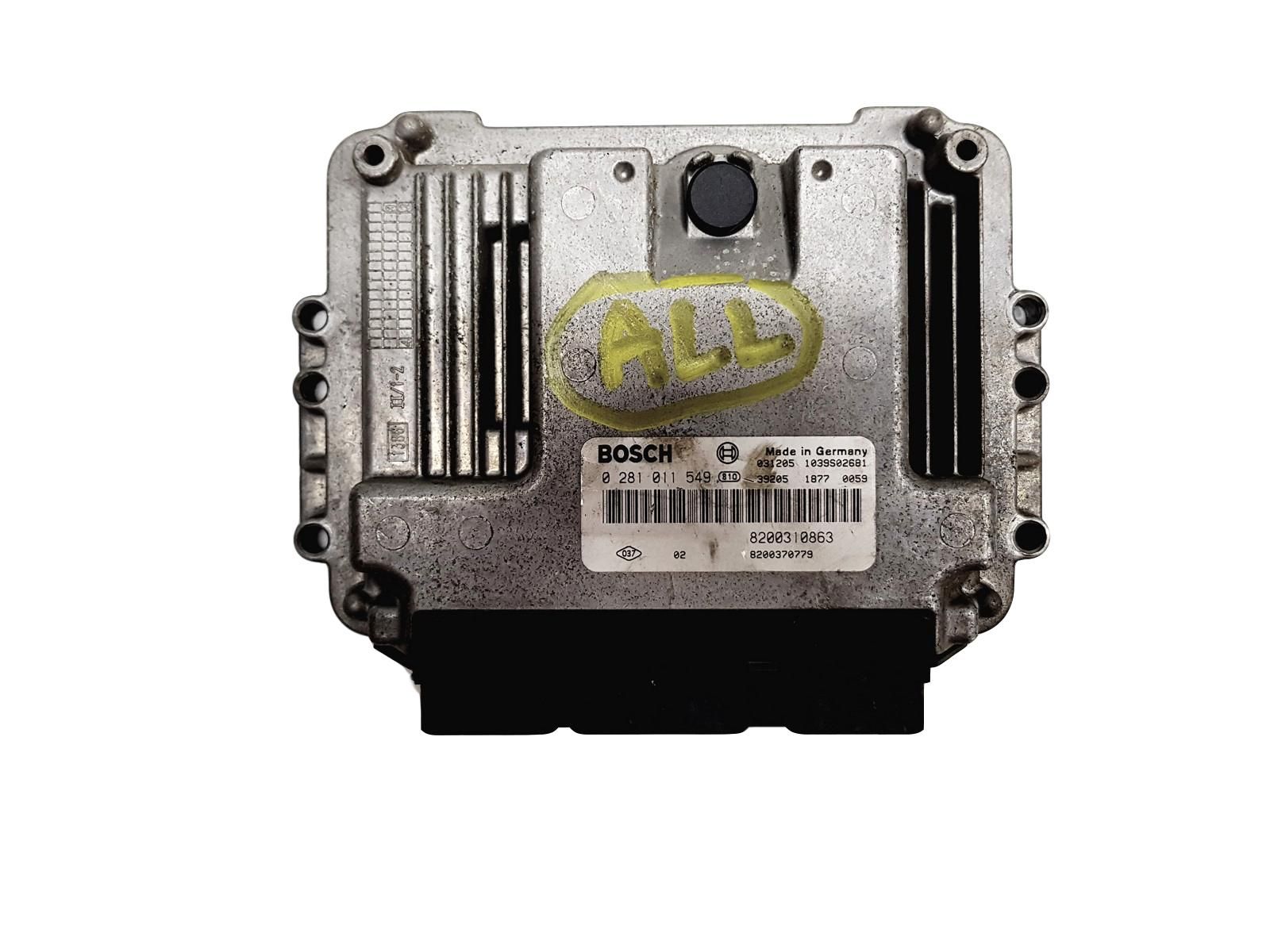 Steuergerät 0281011549 8200310863 8200370779 Renault Bosch 4905 main product photo