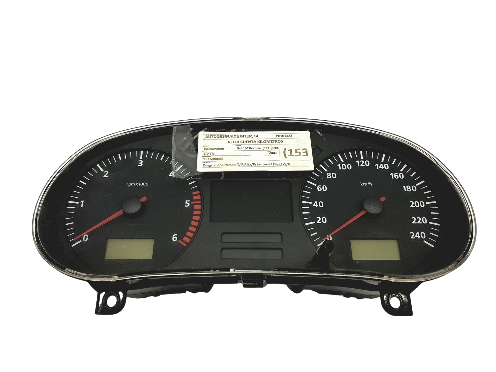 Tacho Kombiinstrument Seat Leon W01M0920802D 110080152005 51387 main product photo