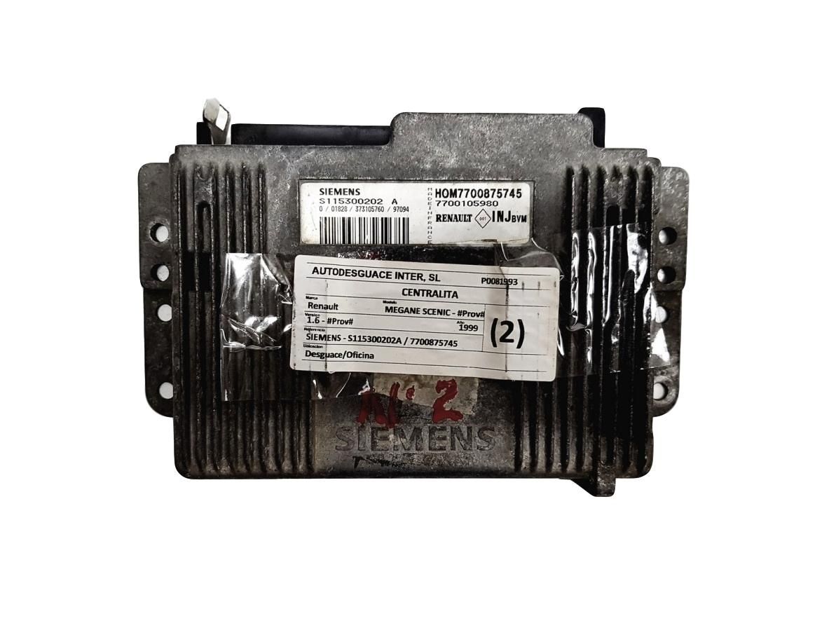 Steuergerät S115300202A 7700875745 7700105980 Renault Siemens 10465 main product photo