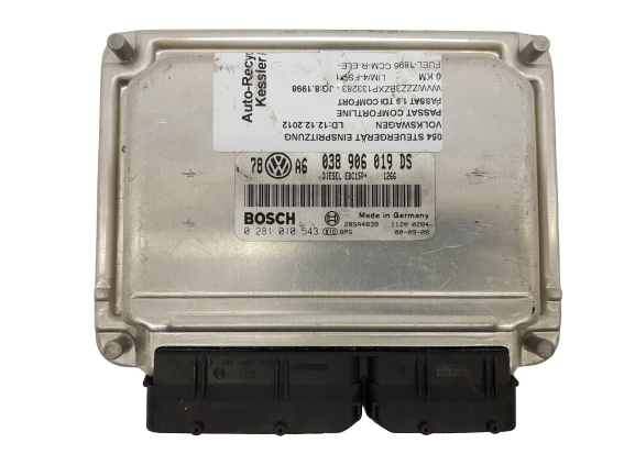 Steuergerät VW 038906019DS 0281010543 Bosch main product photo