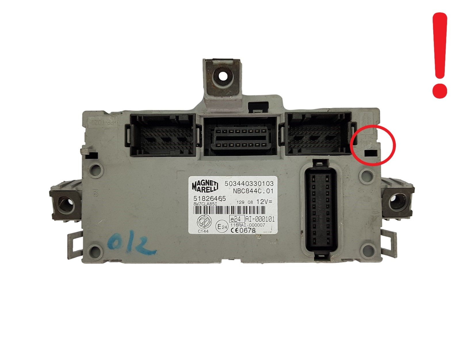Steuergerät BSI Lancia 51826465 503440330103 NBC844C.01 Magneti Marelli main product photo