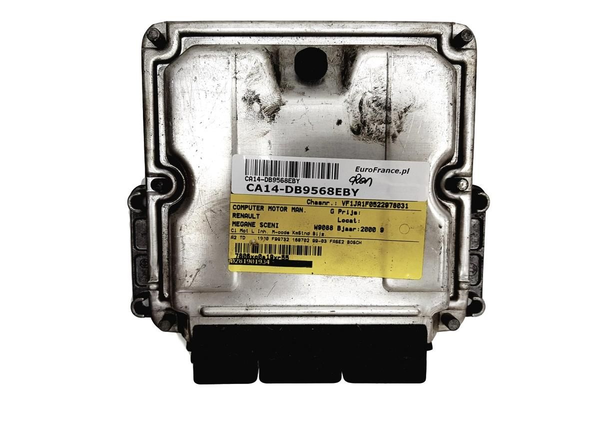 Steuergerät 0281001934 8200039569 8200078730 Renault Bosch 9568 main product photo