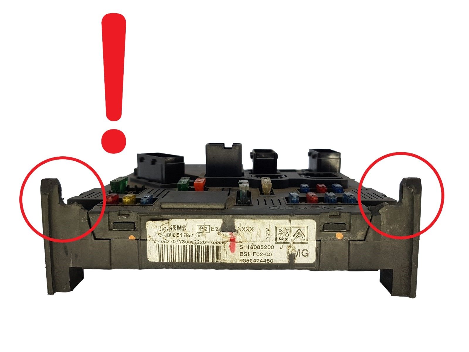 Steuergerät BSI F02-00 S118085200 9652474480 PSA Siemens 1190 main product photo