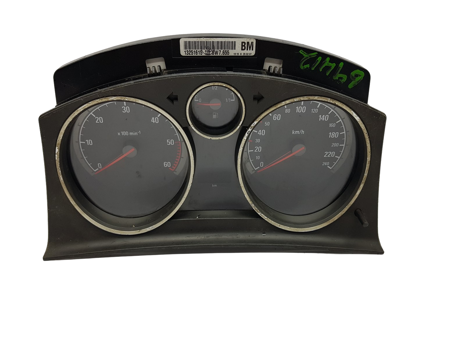 Tacho Kombiinstrument Opel Astra H Zafira B 13251615BM 2778 main product photo