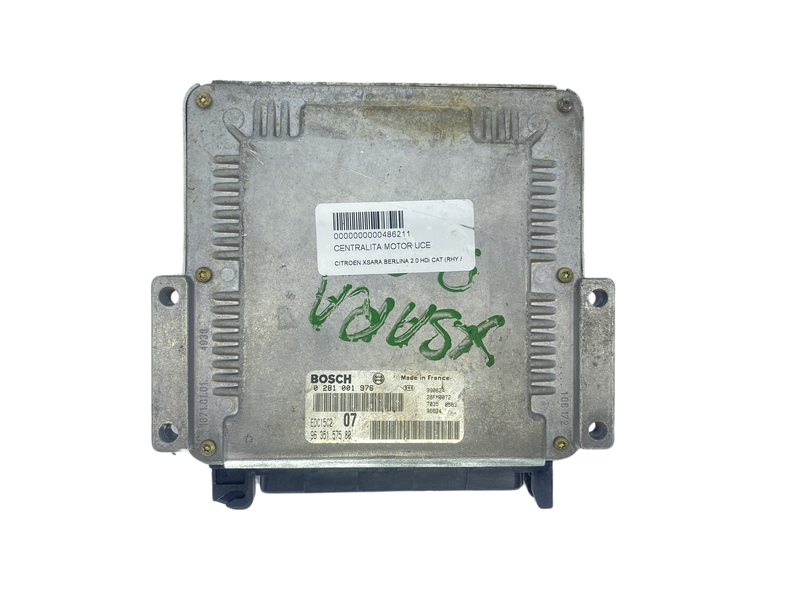 Steuergerät 0281001976 9635157580 28FM0072 PSA Bosch 62704 main product photo