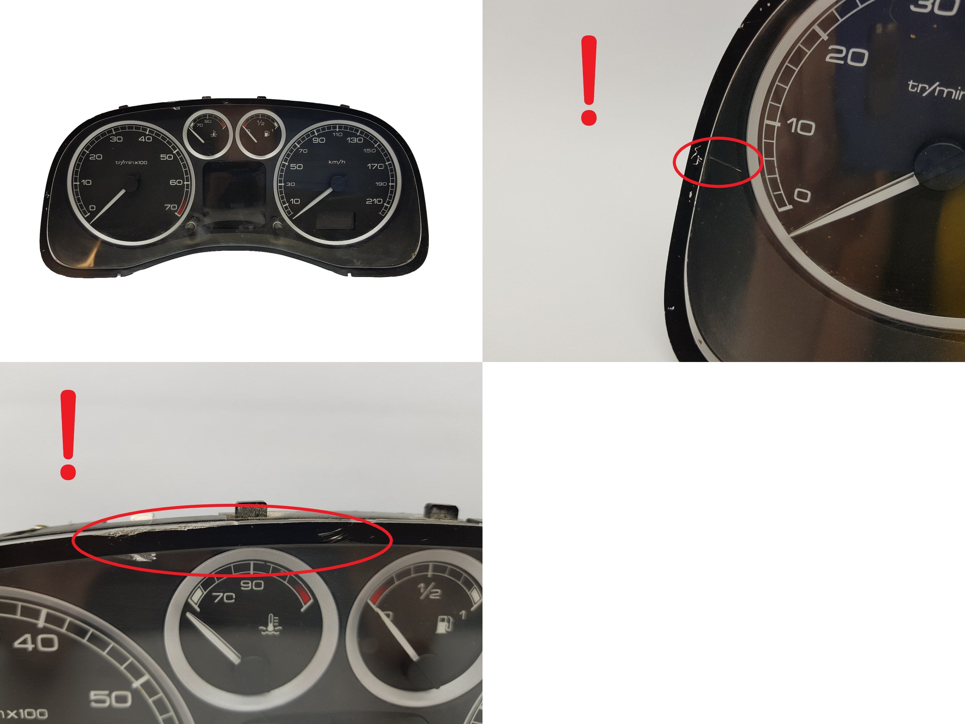 Tacho Kombiinstrument Peugeot 307 9647538280 A01 1778 main product photo