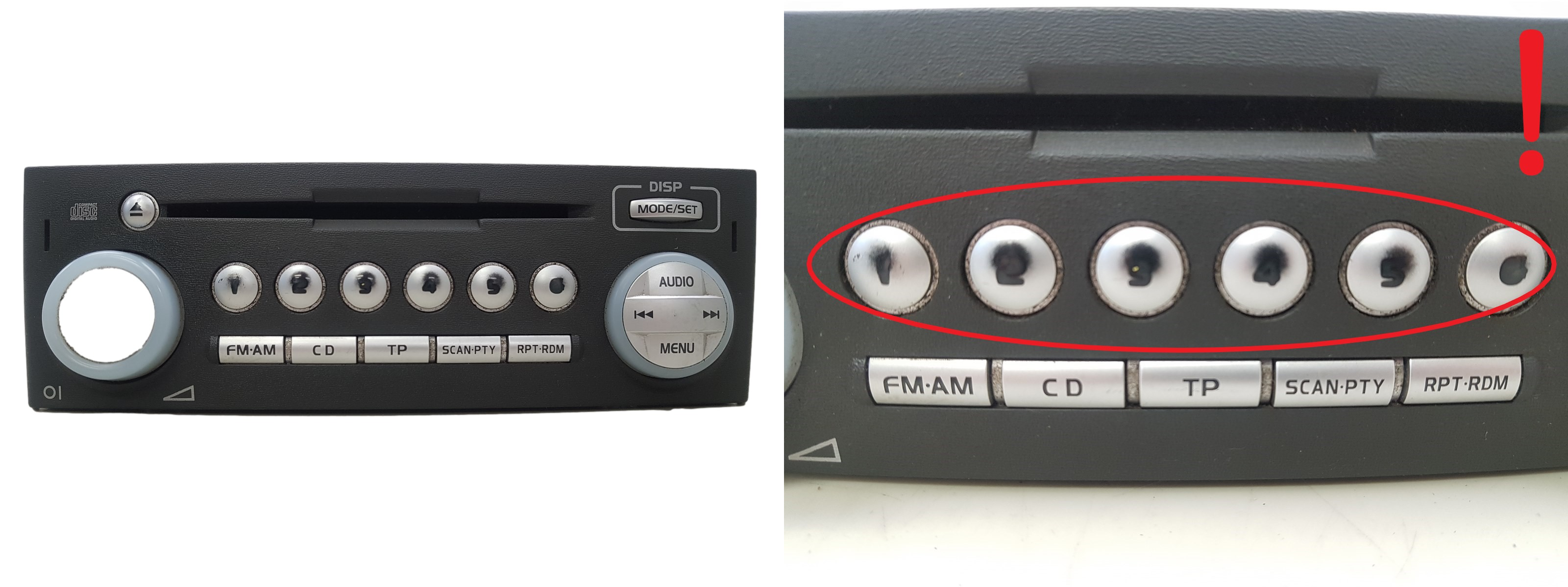 Cd-Radio Mitsubishi Colt MR587702HA DY-2E56GY-TH 1218 main product photo