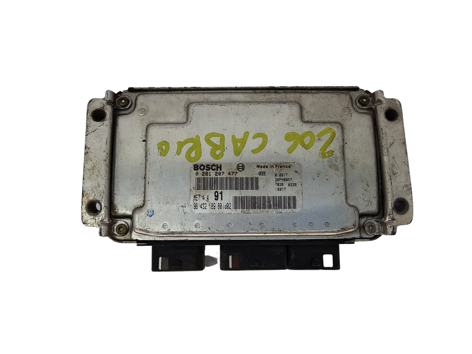 Steuergerät 0261207477 9643218980 id02 26FM0957 PSA Bosch 16135 main product photo