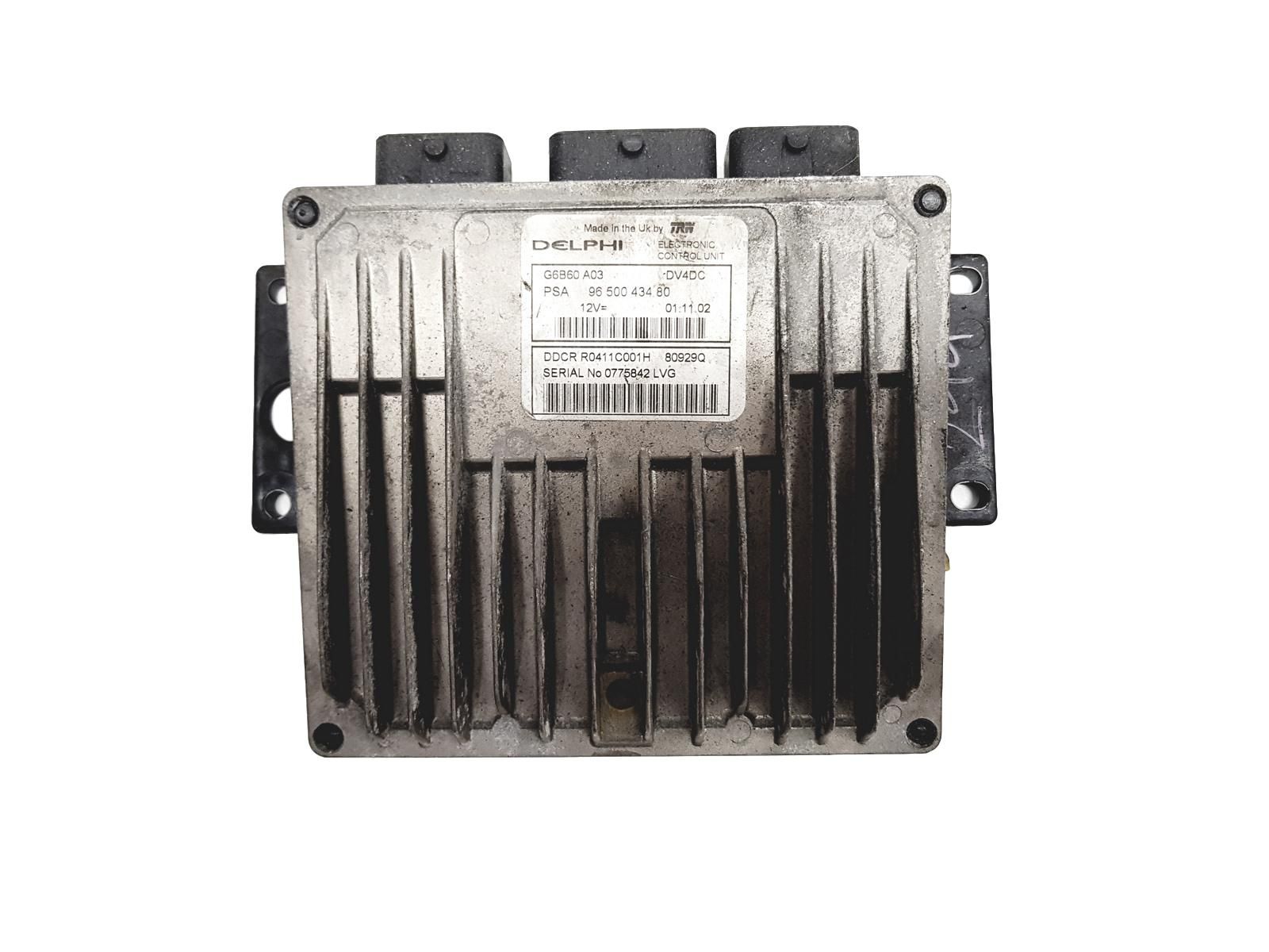 Steuergerät 9650043480 R0411C001H 80929Q G6B60A03 PSA Delphi 3449 main product photo