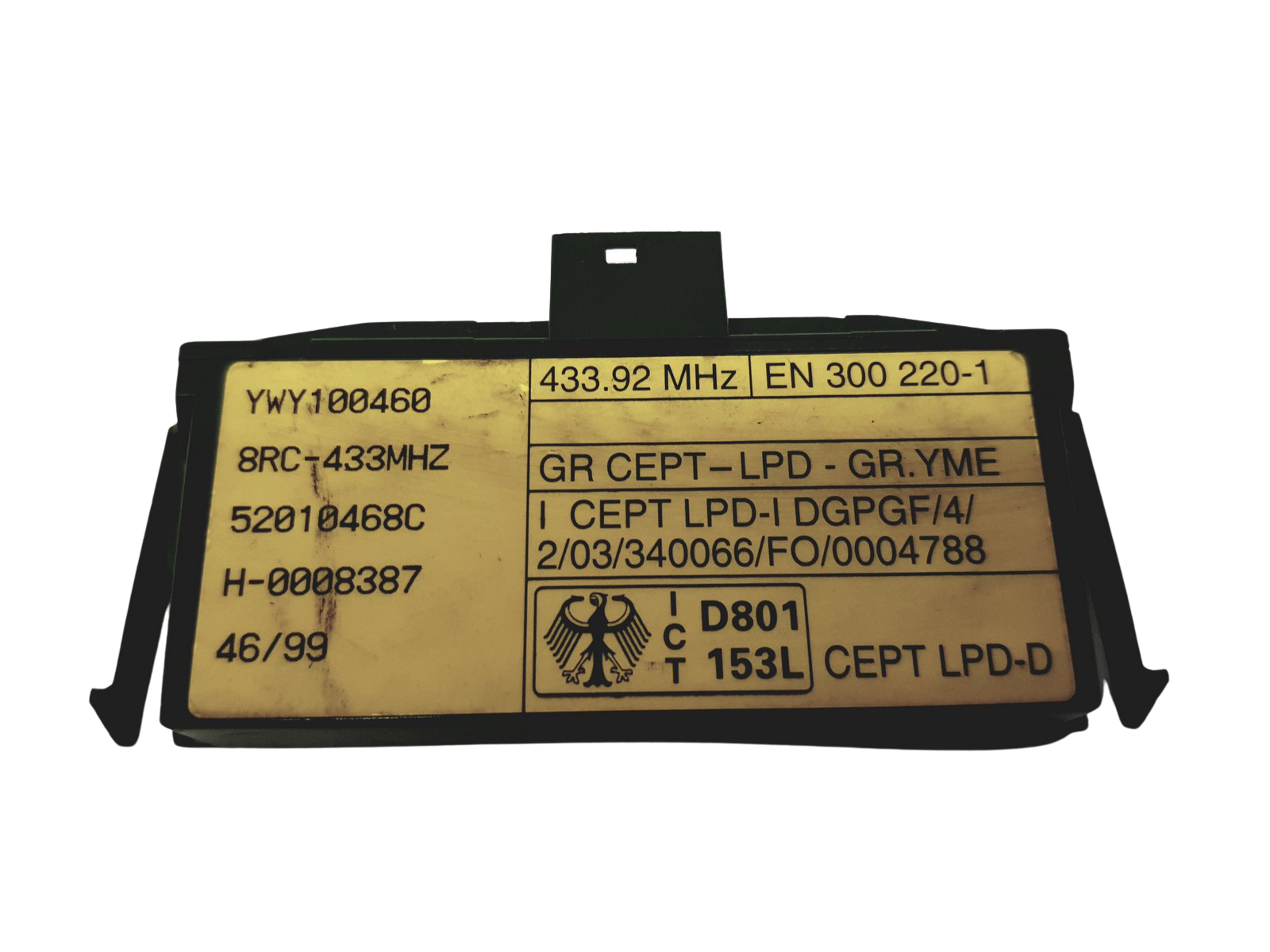 Steuergerät Land Rover YWY100460 52010468C 30960 main product photo