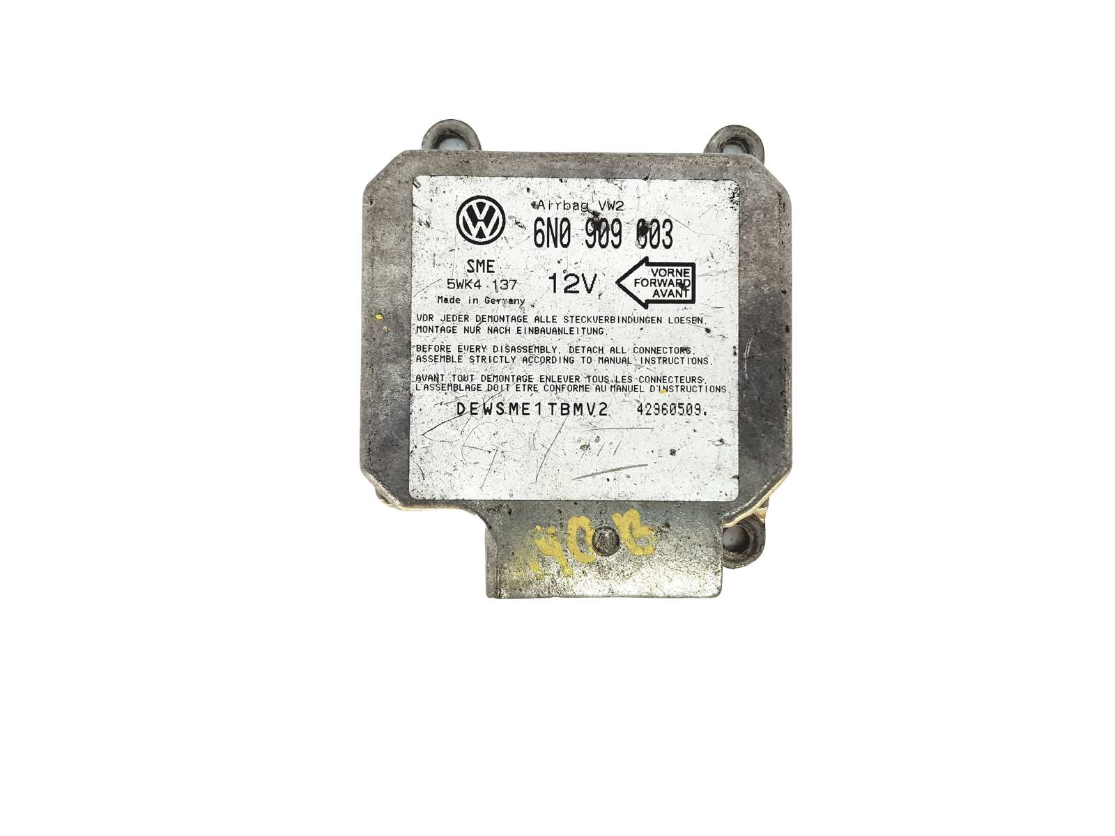 Steuergerät Moduł 6N0909603 5WK4137 VW Siemens main product photo