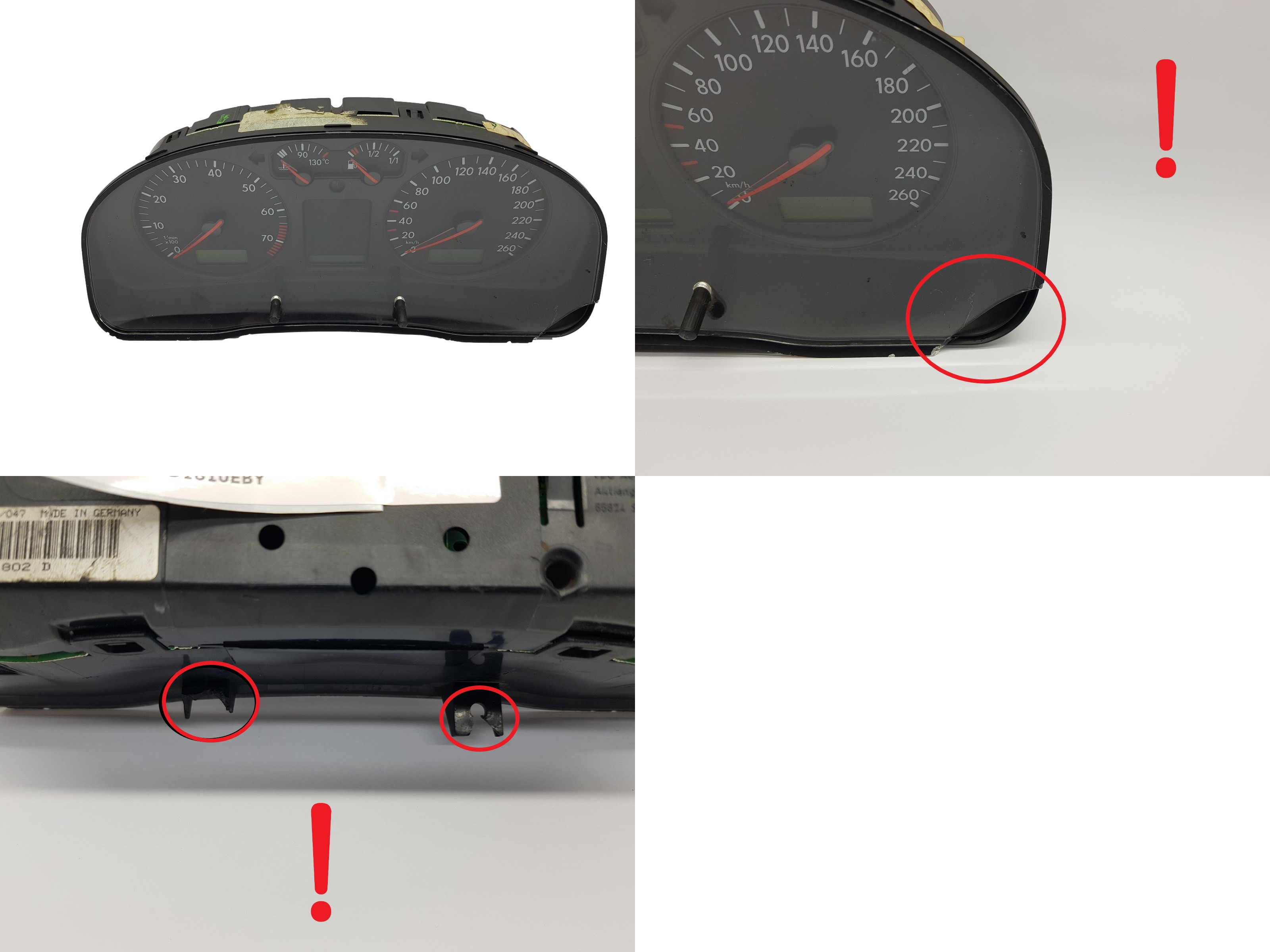 Tacho Kombiinstrument VW Pasat 3B 3B0920802D main product photo