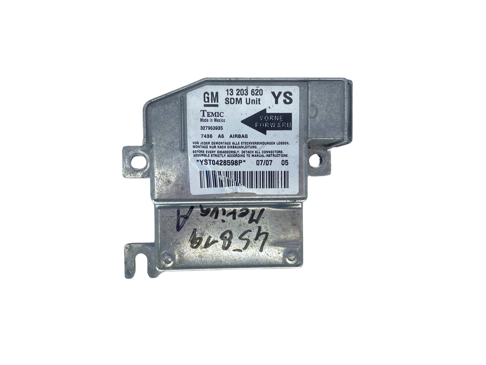 Steuergerät Opel 13203620 327963935 Temic 58370 main product photo