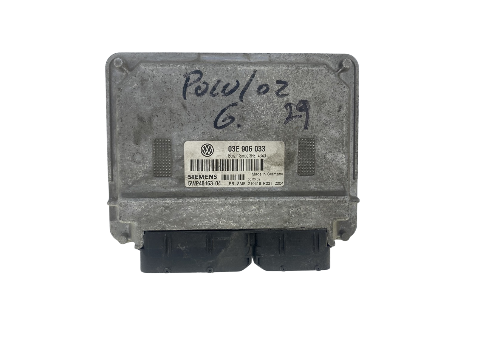 Steuergerät 03E906033 5WP40163 04 VW Siemens 51851 main product photo