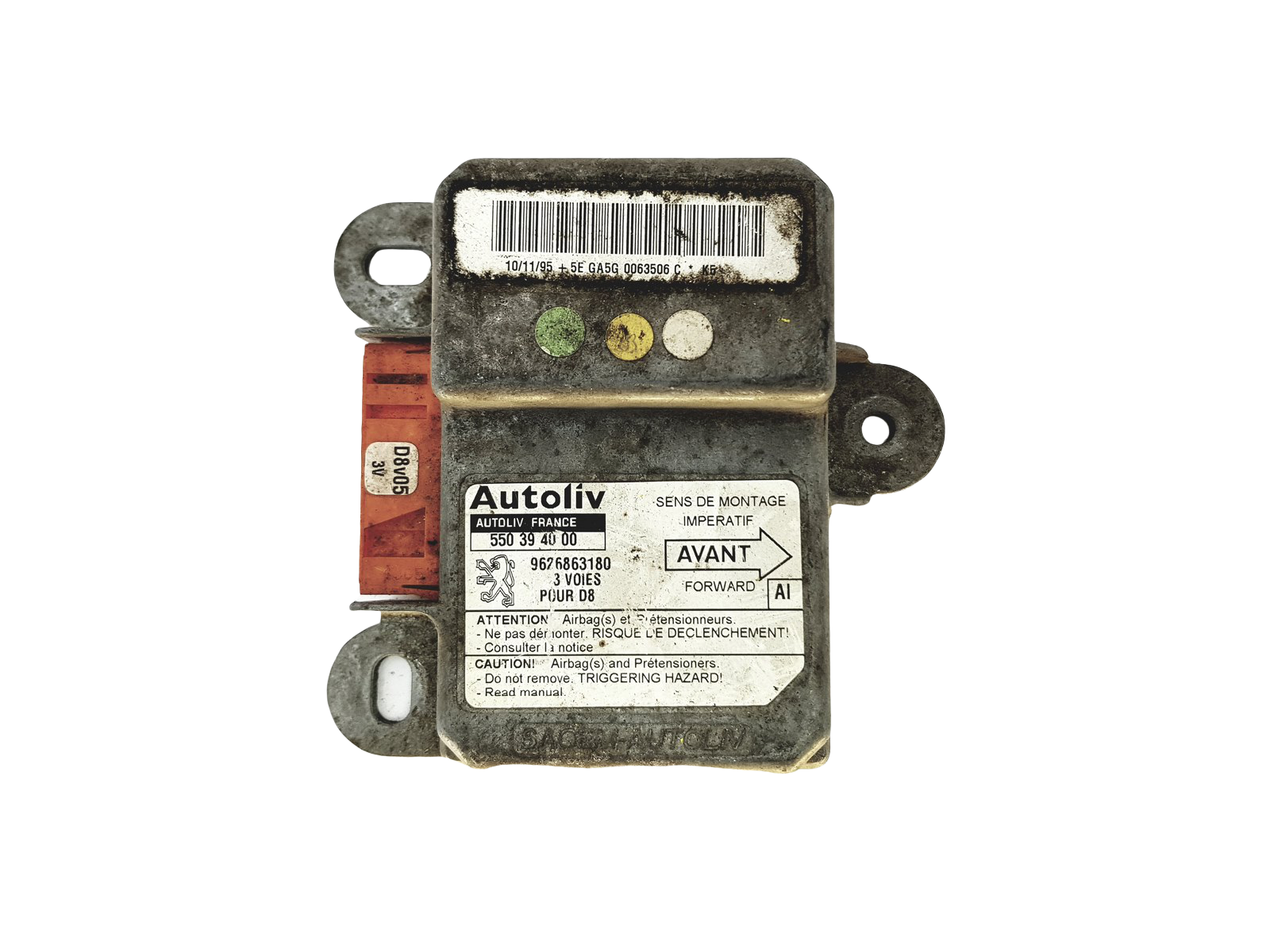Steuergerät Moduł 550394000 9626863180 PSA Autoliv main product photo