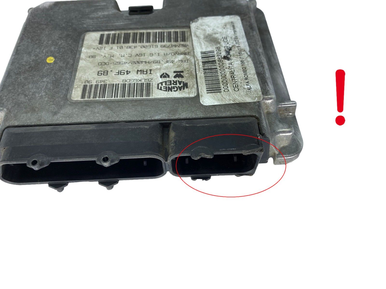 Steuergerät IAW49F.B9 46744739 61600.438.01 Fiat Magneti Marelli 63958 main product photo