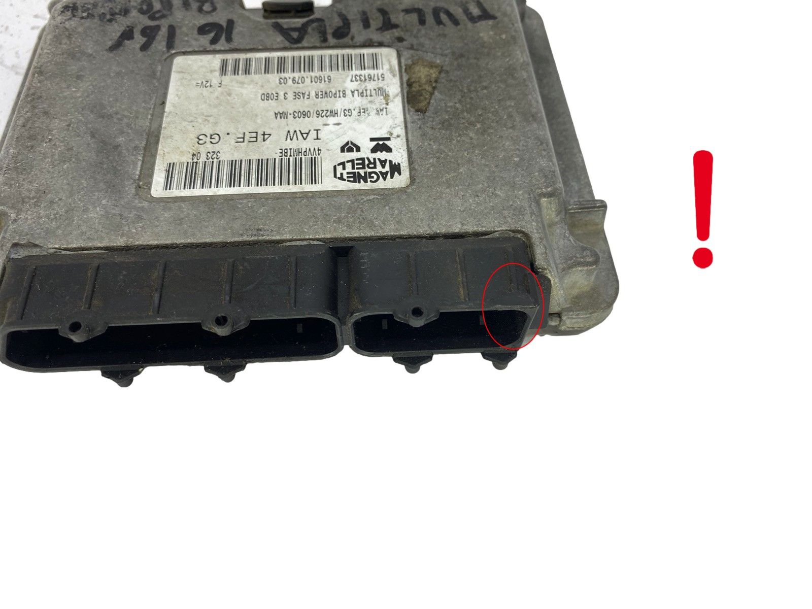 Steuergerät IAW4EF.G3 51761337 61601.079.03 Fiat Magneti Marelli 57468 main product photo