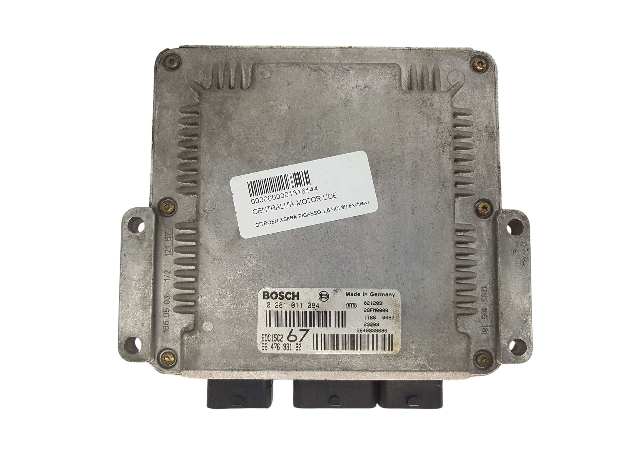 Steuergerät 0281011084 9640938680 9647693180 PSA Bosch 3321 main product photo