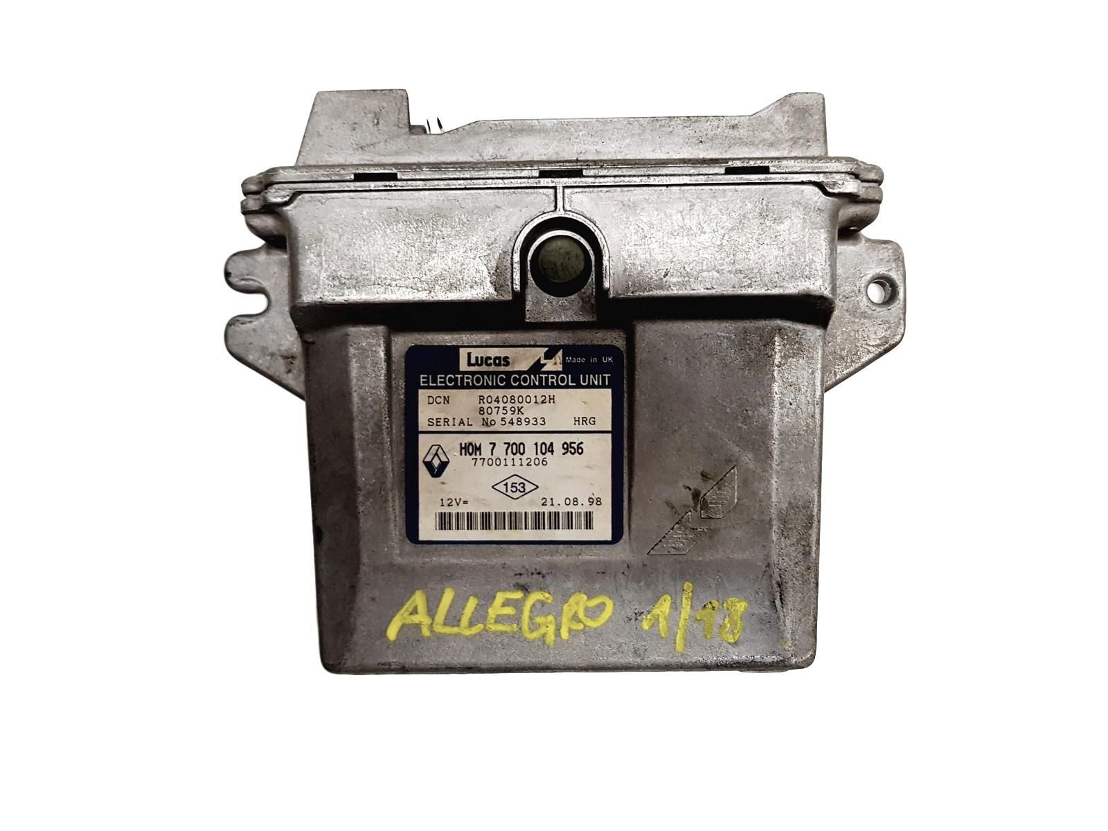 Steuergerät 7700104956 7700111206 R04080012H Renault 4439 main product photo