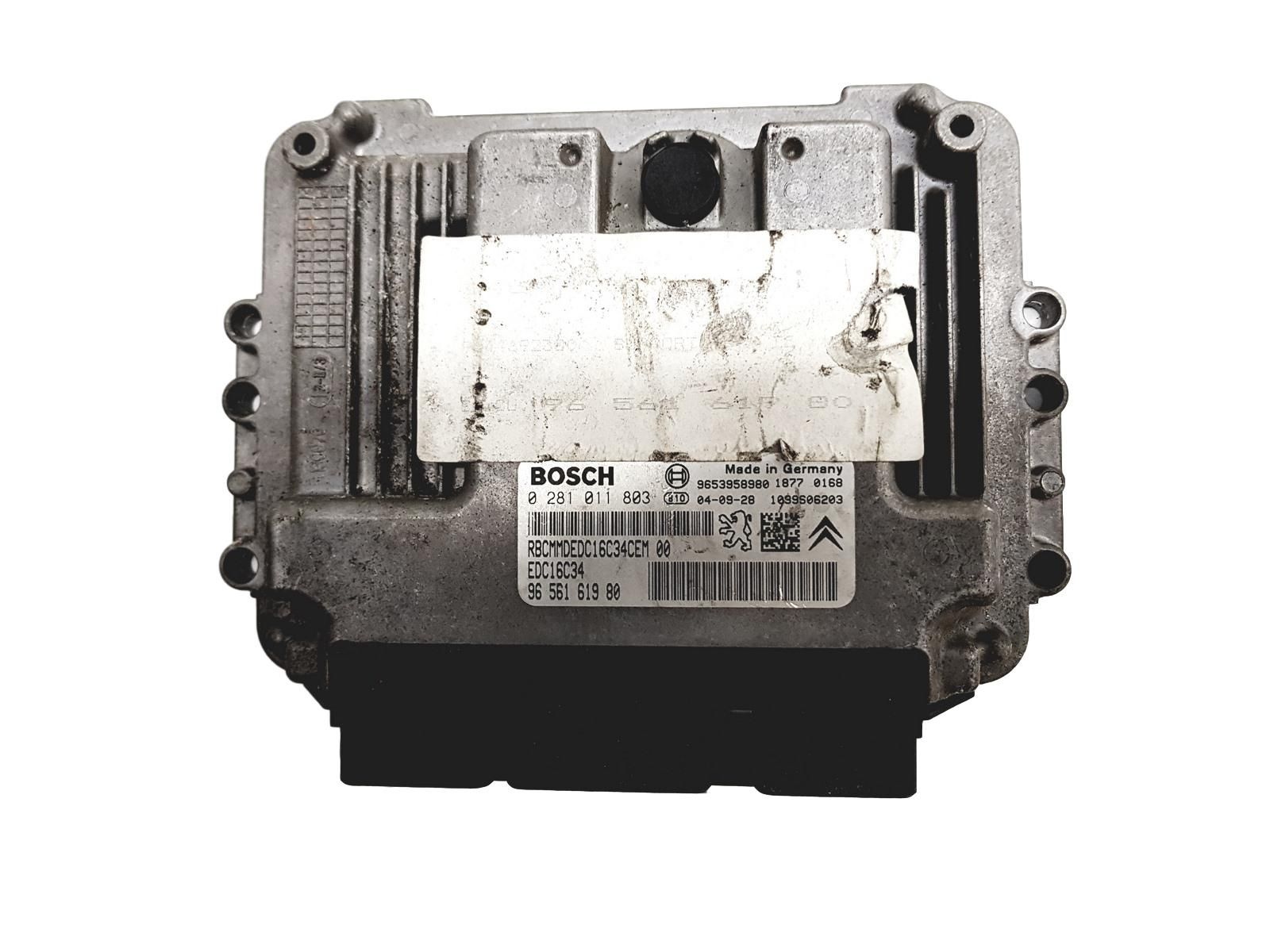 Steuergerät 0281011803 9656161980 9653958980 PSA Bosch main product photo