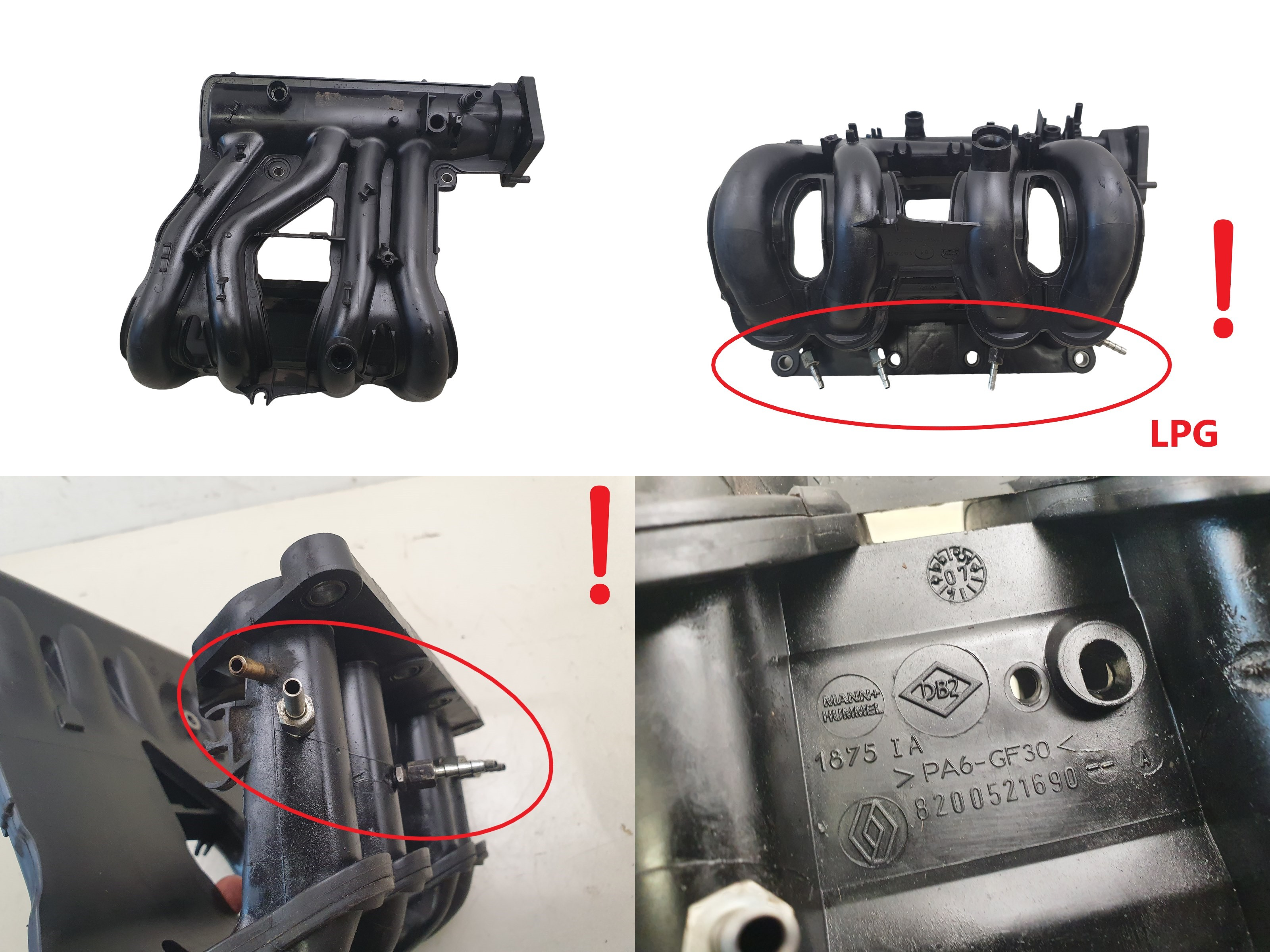 Ansaugkrümmer LPG 8200521690 1.2 8v Renault Twingo 2 main product photo