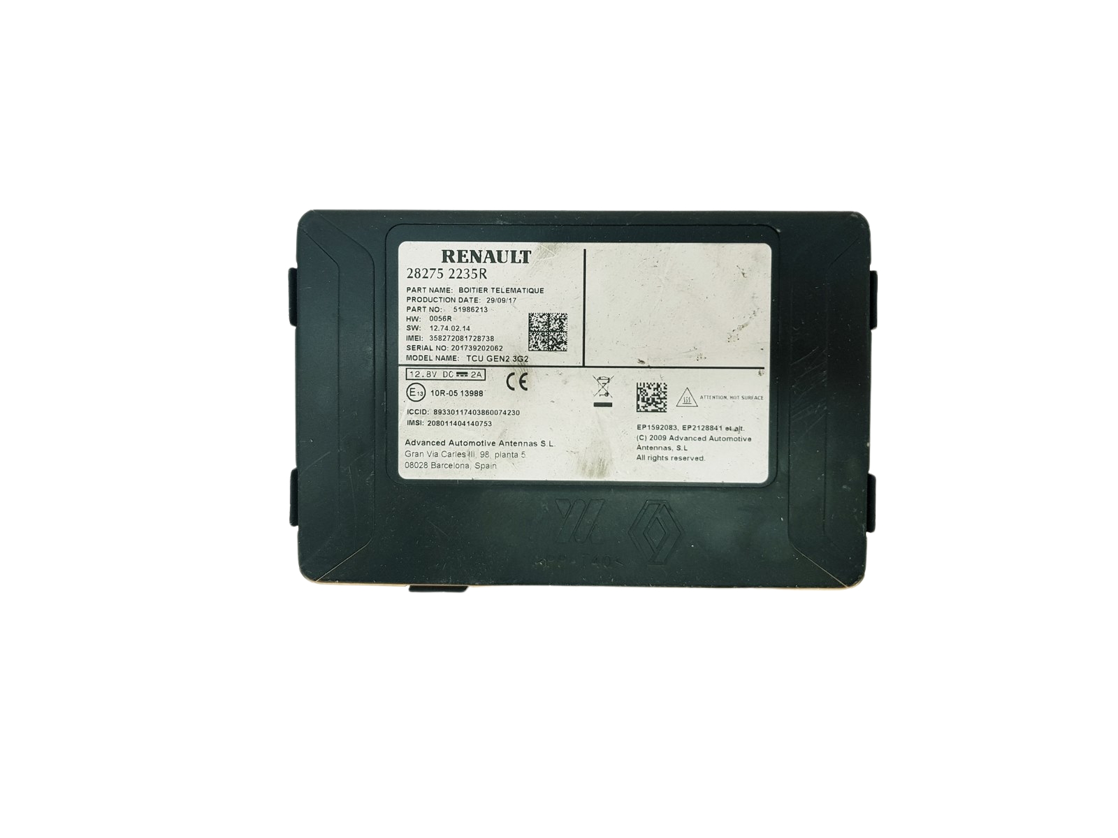 Steuergerät Moduł 282752235R 51986213 Renault main product photo
