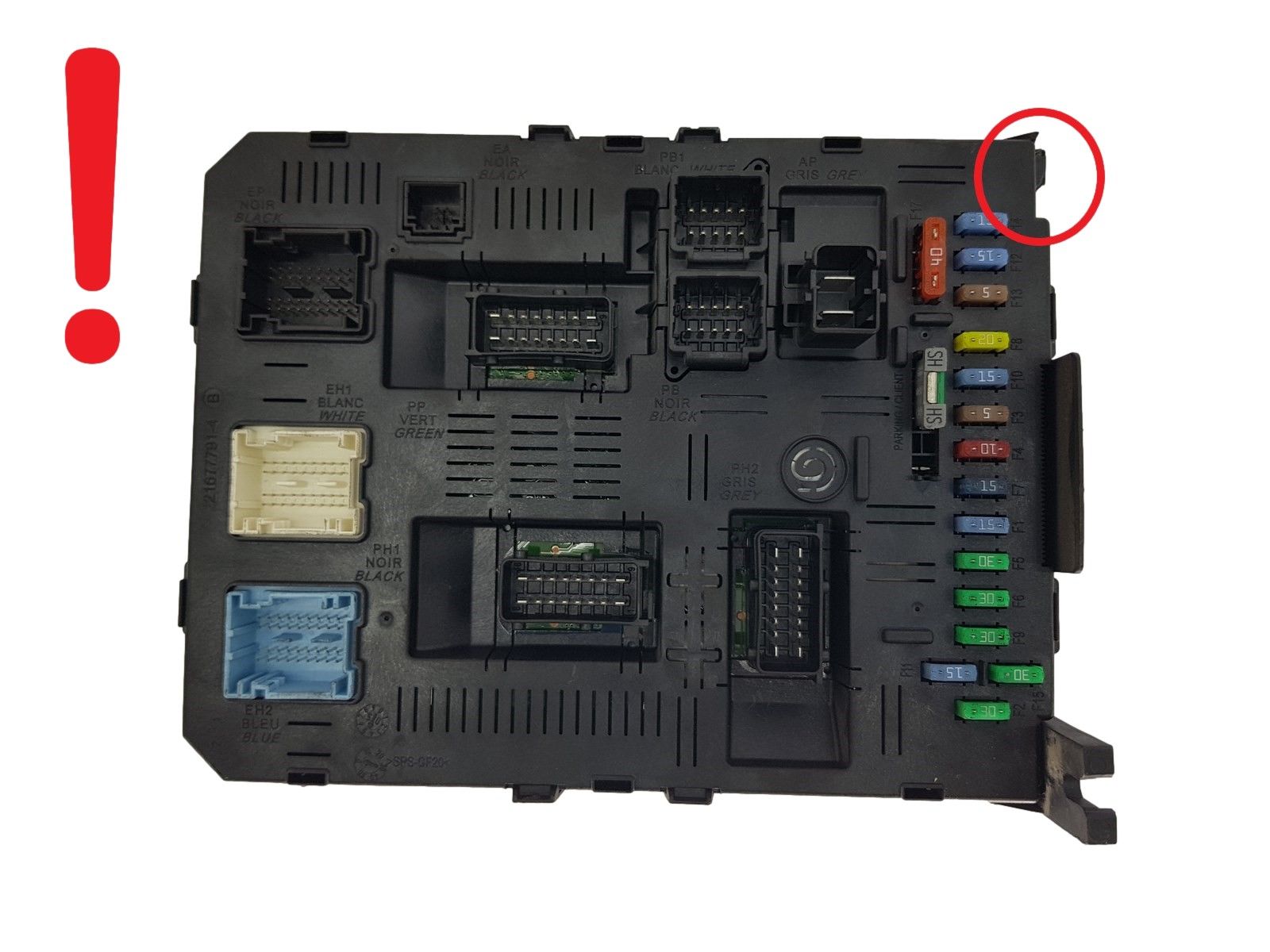 Steuergerät BSI 2004 H05-01 9660105980 PSA Johnson Controls 1746 main product photo