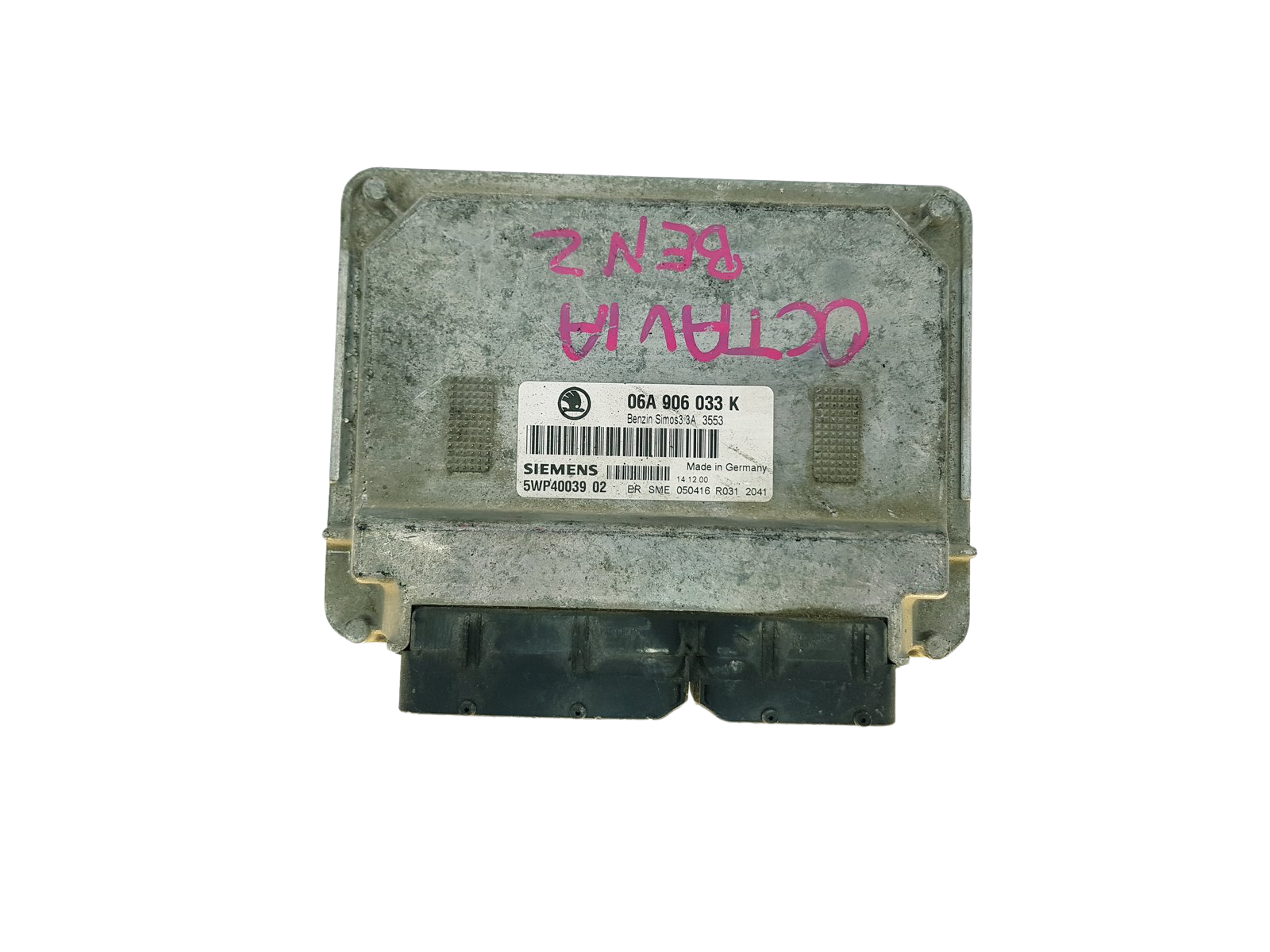 Steuergerät 06A906033K 5WP40039 04 Skoda Siemens 32957 main product photo