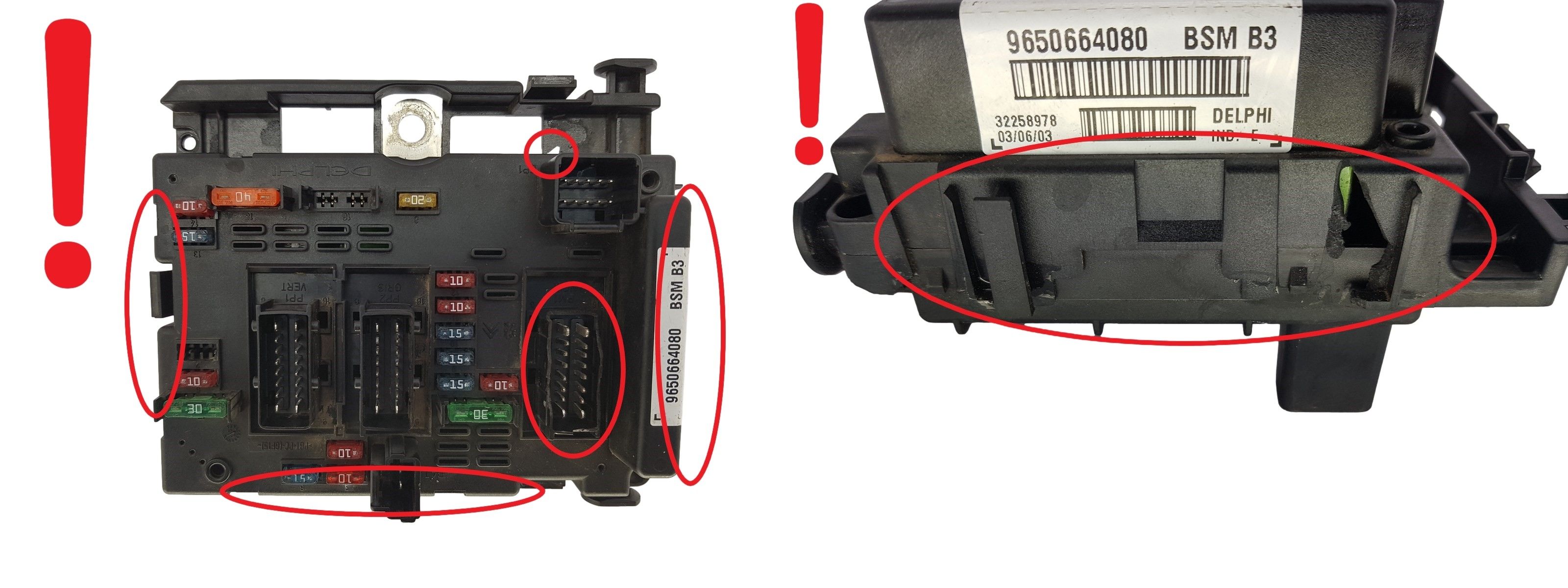 Steuergerät BSM B3 9650664080 PSA Delphi 1360 main product photo