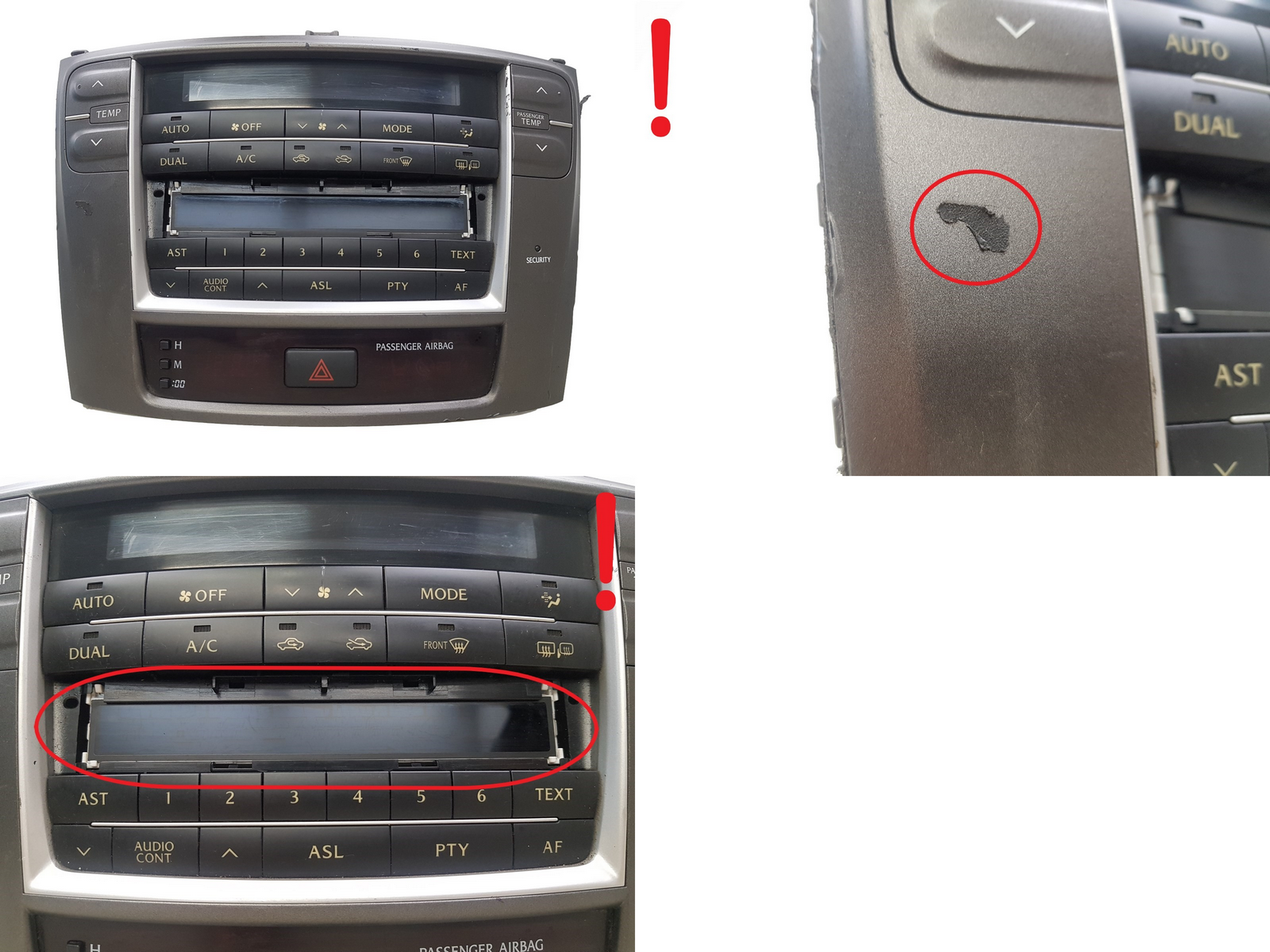 Schalttafel Radio A/C Lexus IS 758950 main product photo